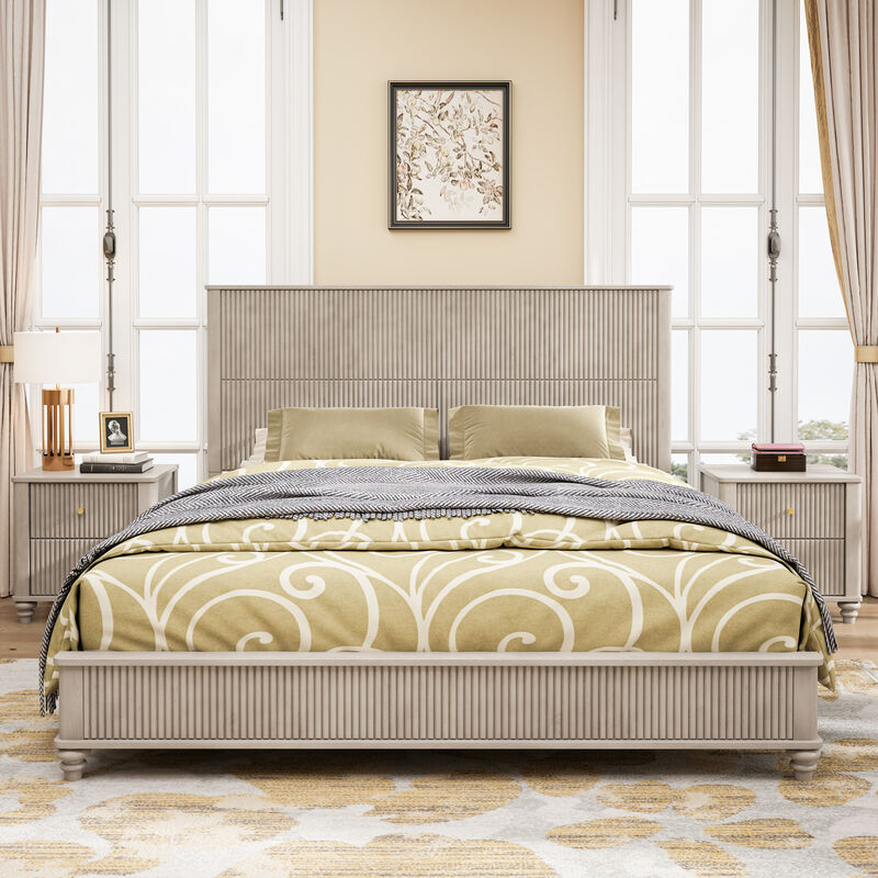 Zafblu King Platform Bed image number 2