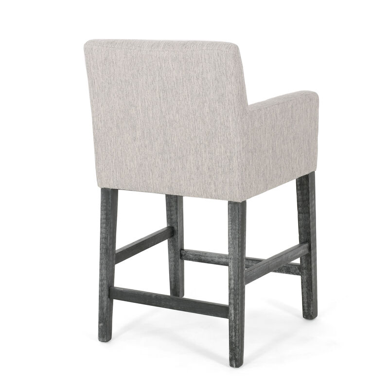 Merax Upholstered Counter Stools  Dining Chairs
