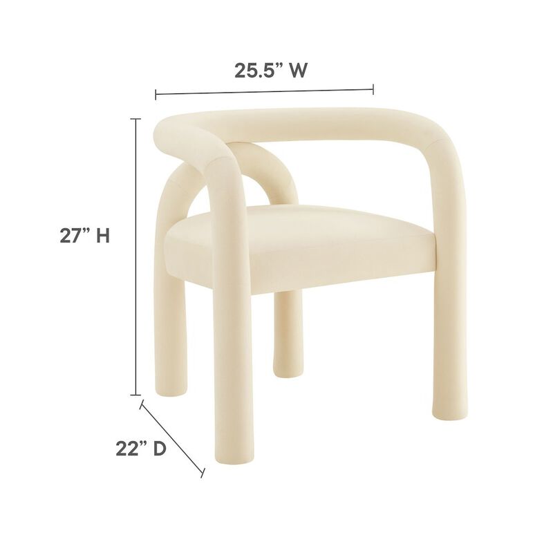Astrid Performance Velvet Dining Chair image number 1