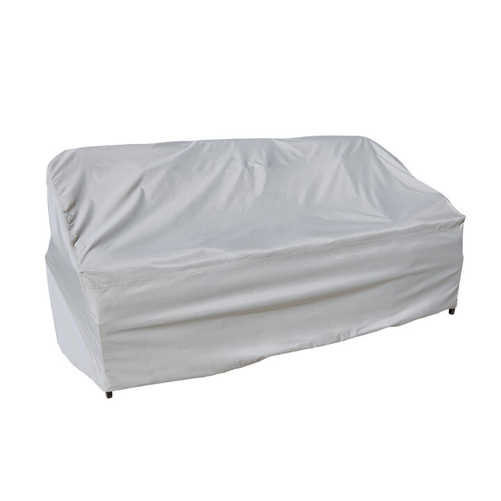 Mondawe 85" W x 36" D x 35" H Sofa Protective Cover with Elastic