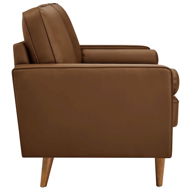 Modway Valour Tufted Vegan Leather Sofa image number 3