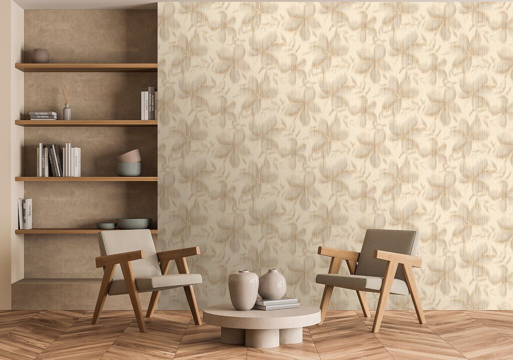 Vellum Leaf Wallpaper