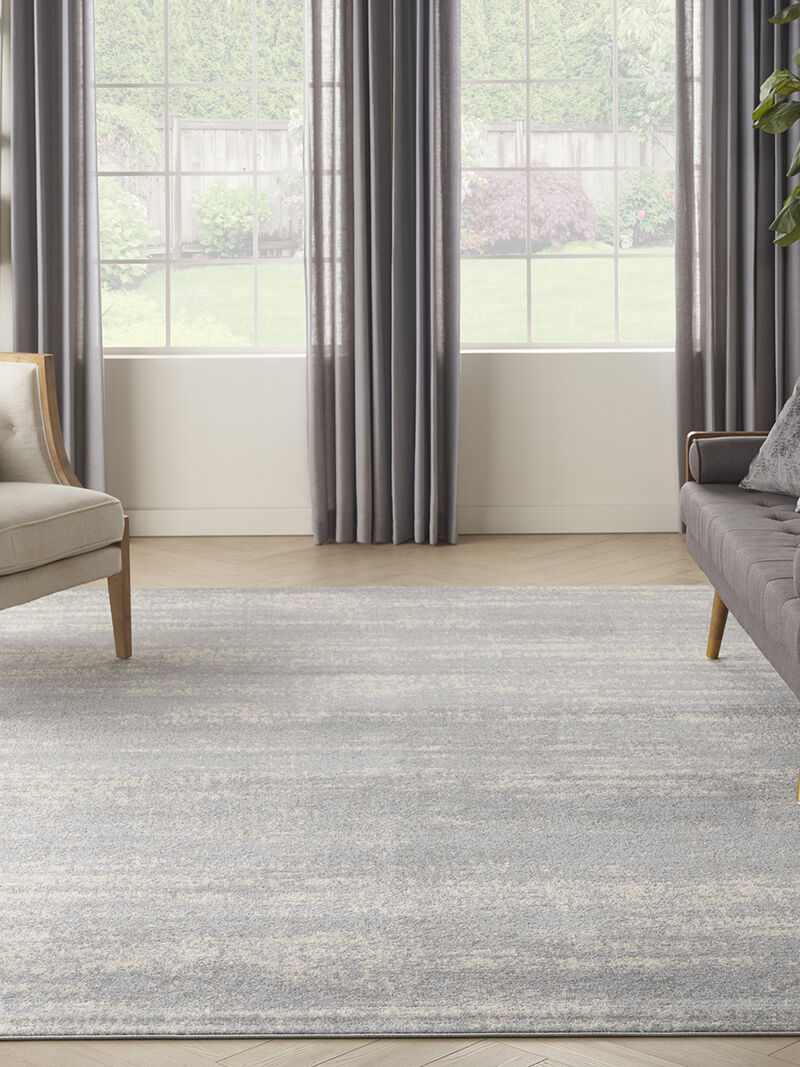 Nourison Essentials NRE03 Gray/Beige 10' x 14' Rug