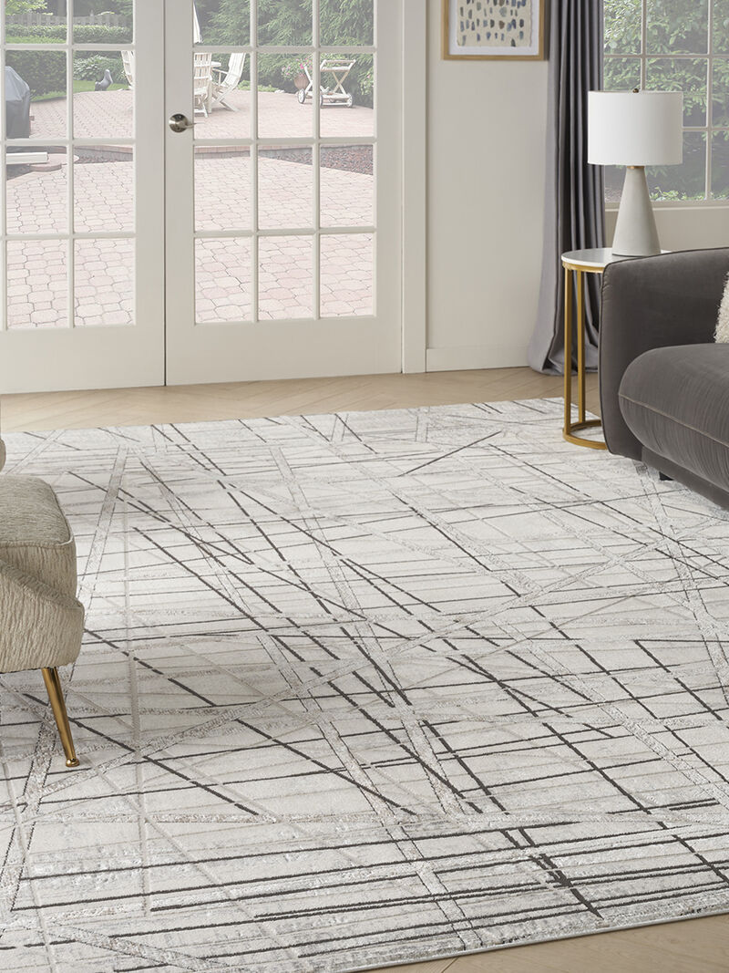 Desire DSR03 Gray/Silver 9' x 12' Rug