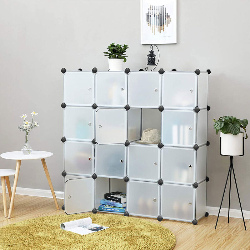 16-Cube Storage Organizer for Versatile Home Organization