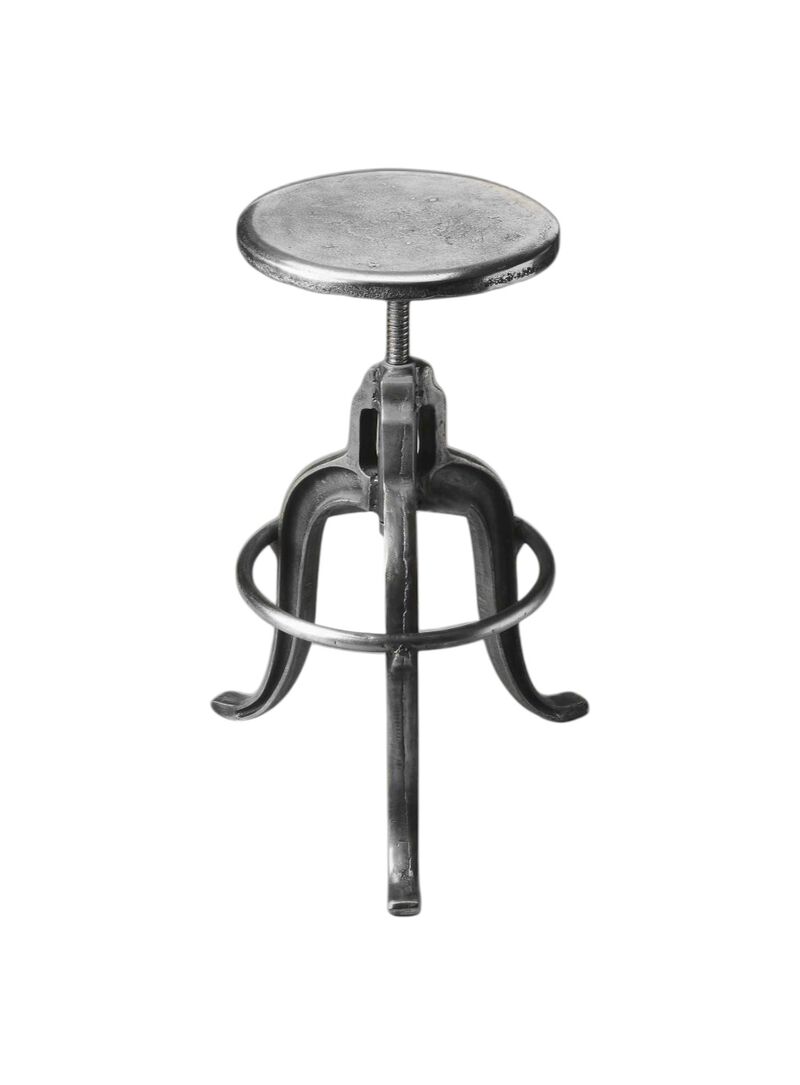 HomeRoots Iron Backless Swivel Bar Chair image number 0