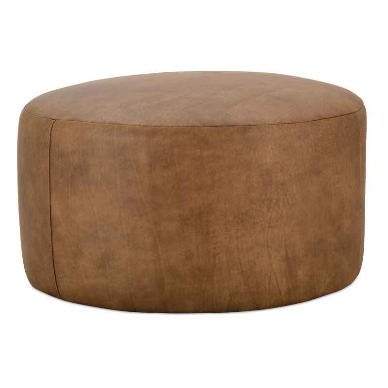 Cleo Leather Ottoman
