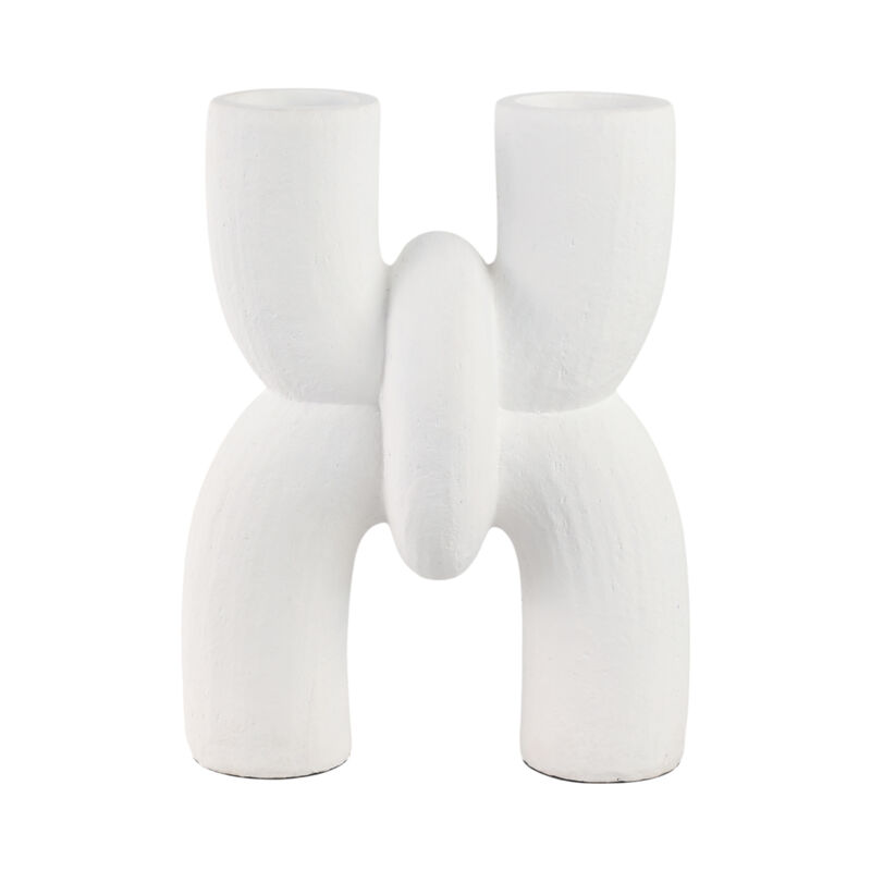 Modern X Shape Terracotta Vase image number 0