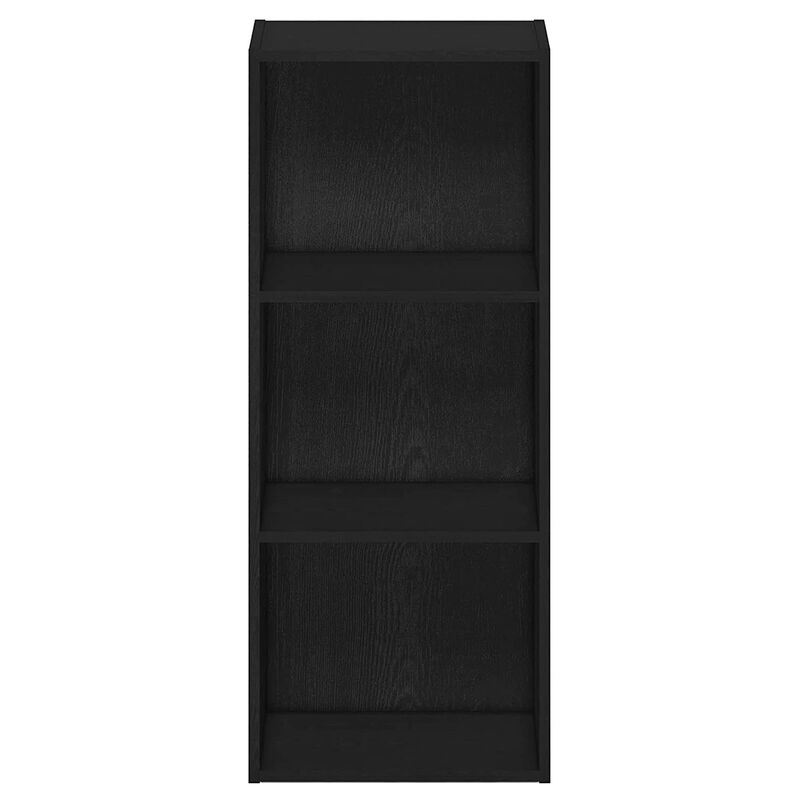 Furinno Luder 3-Tier Open Shelf Bookcase, Blackwood