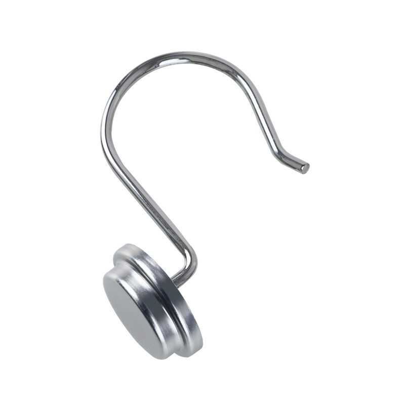 12-Piece Resistant Metal Shower Curtain Hooks image number 0