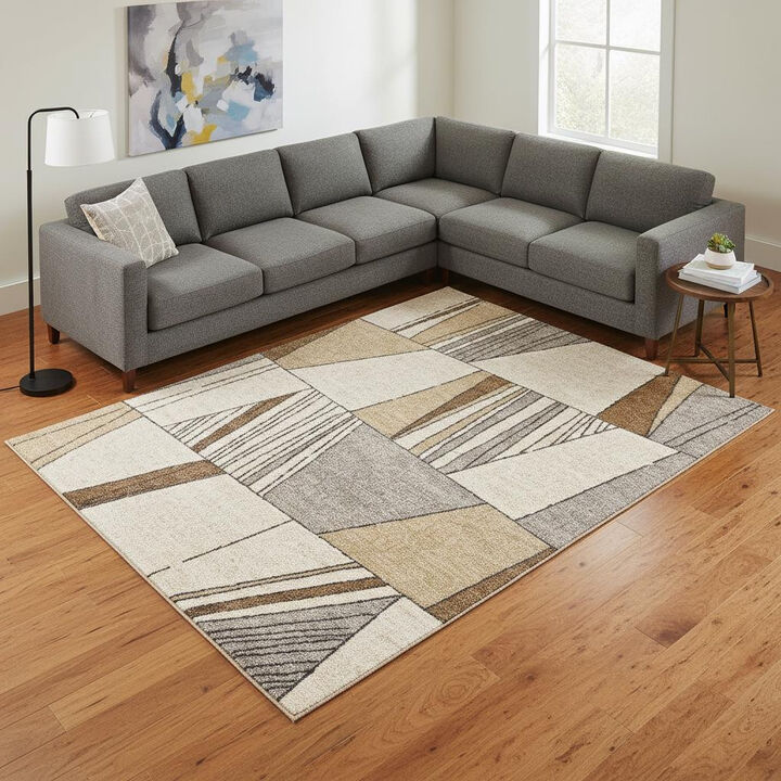 HomeRoots Geometric Area Rug