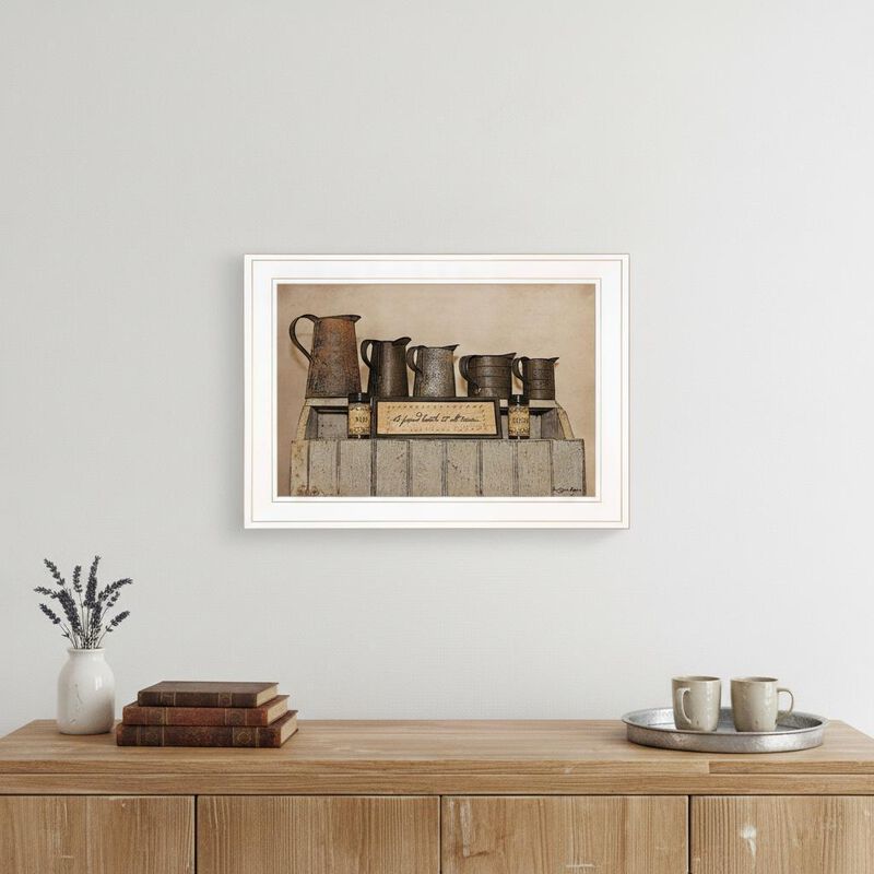 HomeRoots A Friend Loveth at All Time 2 White Framed Print Wall Art image number 1