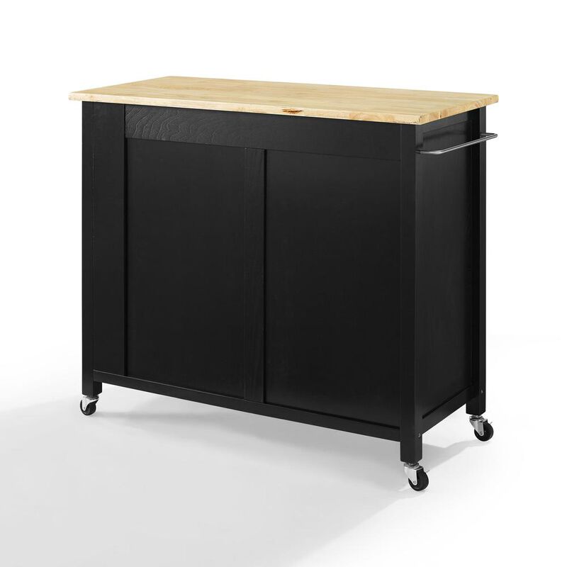Savannah Wood Top Full-Size Kitchen Island/Cart