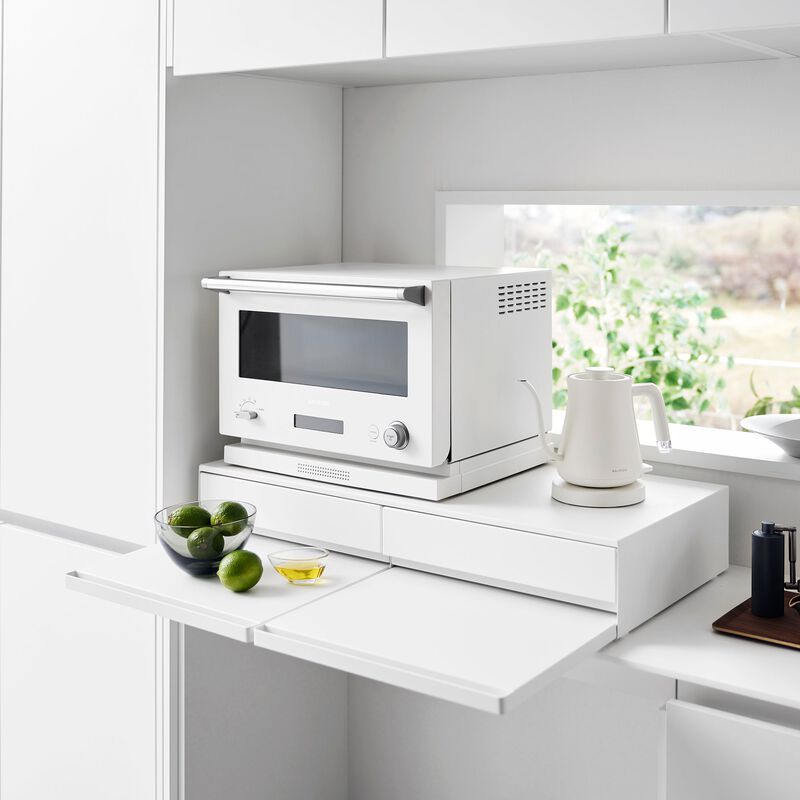Countertop Drawer with Pull-Out Shelf - Wide - Steel image number 4
