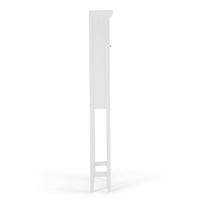 Simpli Home Acadian Space Saver Cabinet In Pure White