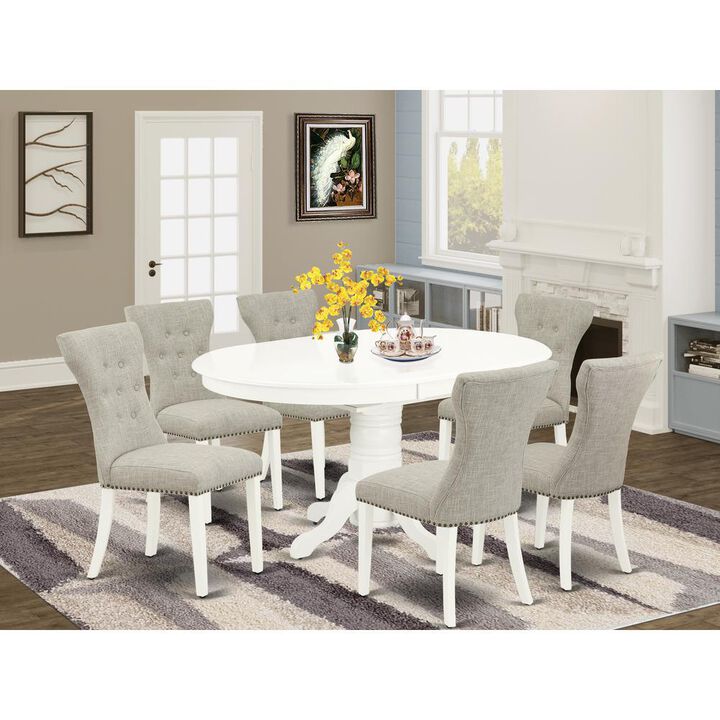 Dining Room Set Linen White
