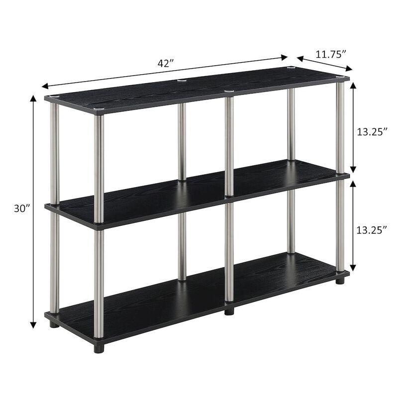 Convenience Concepts Designs2Go No Tools Console Table with Shelves