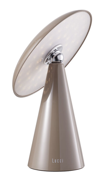 Beacon Lighting Kinoko II Cordless 2-in-1 Rechargeable LED Table & Wall Lamp, CCT Dimmable, Gloss