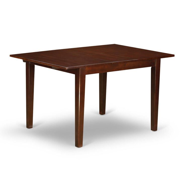 East West Furniture Norfolk  rectangular  table  with  12  Butterfly  Leaf    -Mahogany  Finish.
