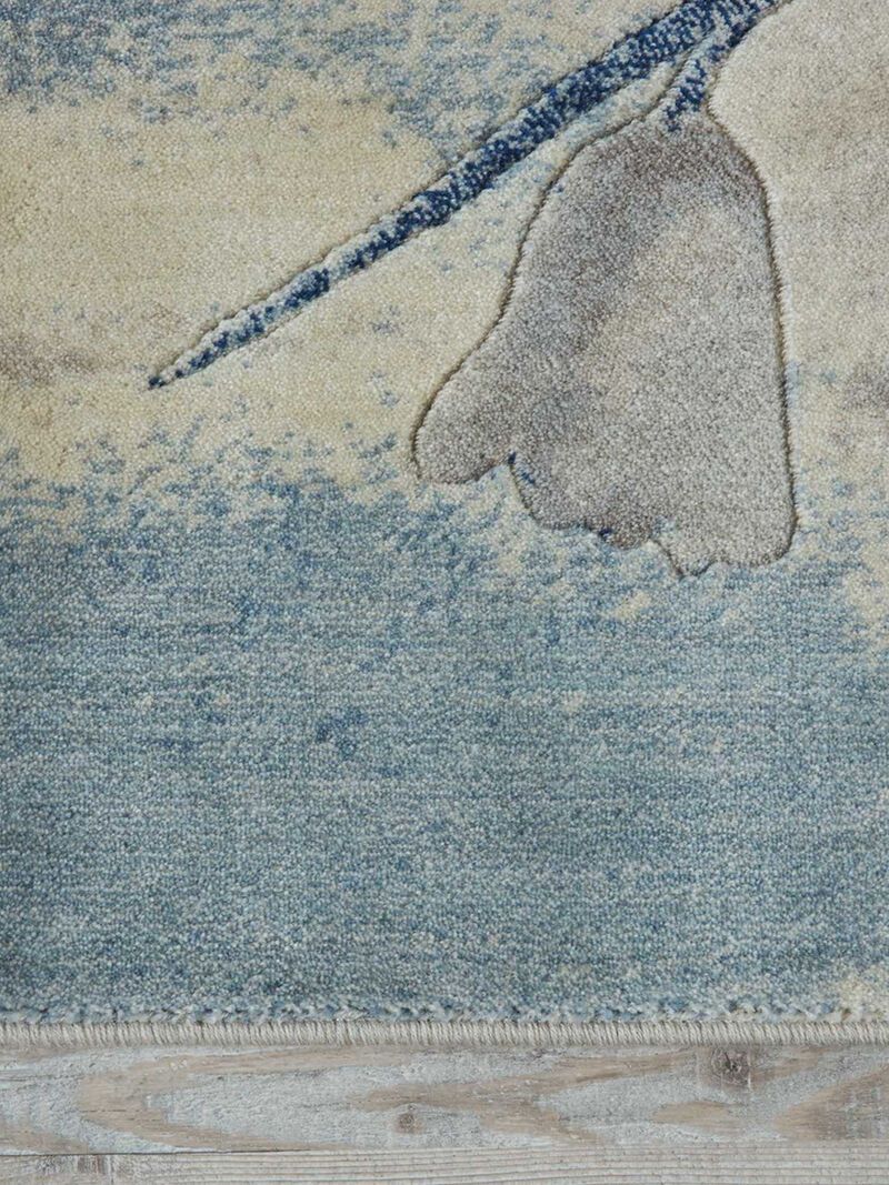 Somerset ST18 Ivory/Blue 2' x 5'9" Rug