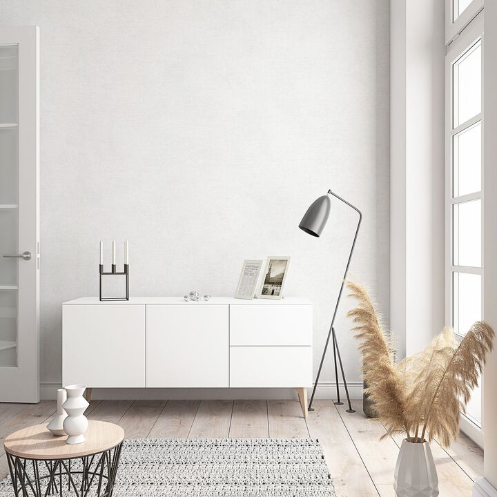 City Glam Textured Plain White Wallpaper 32403