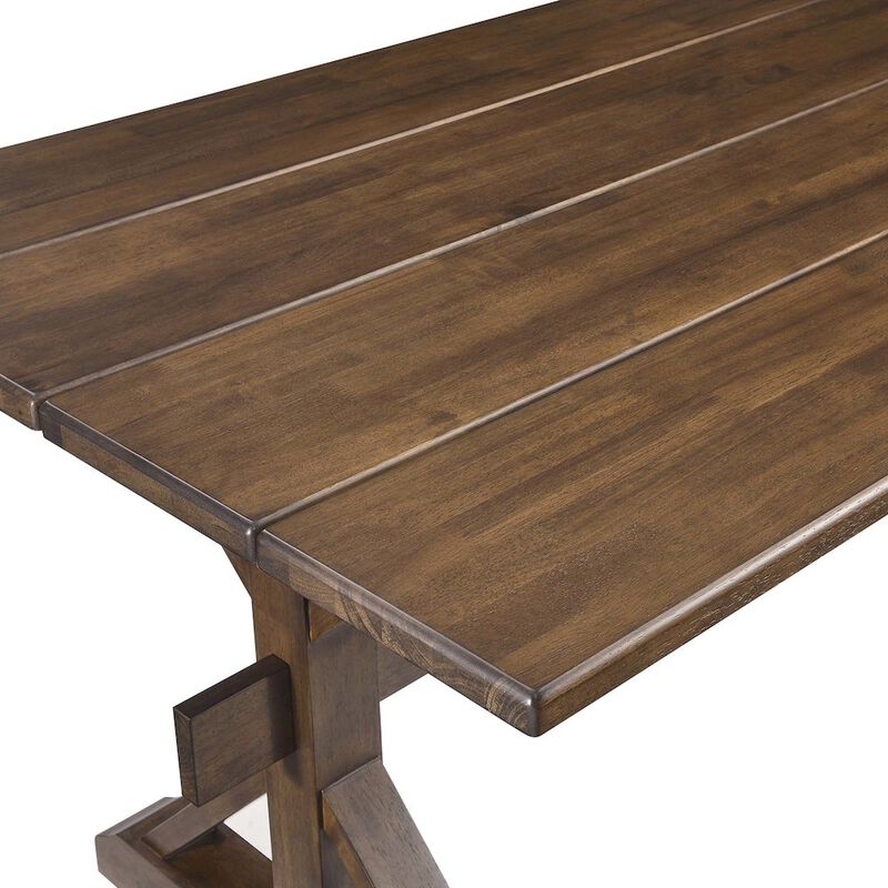 Windchime 71" Wood Dining Table image number 6