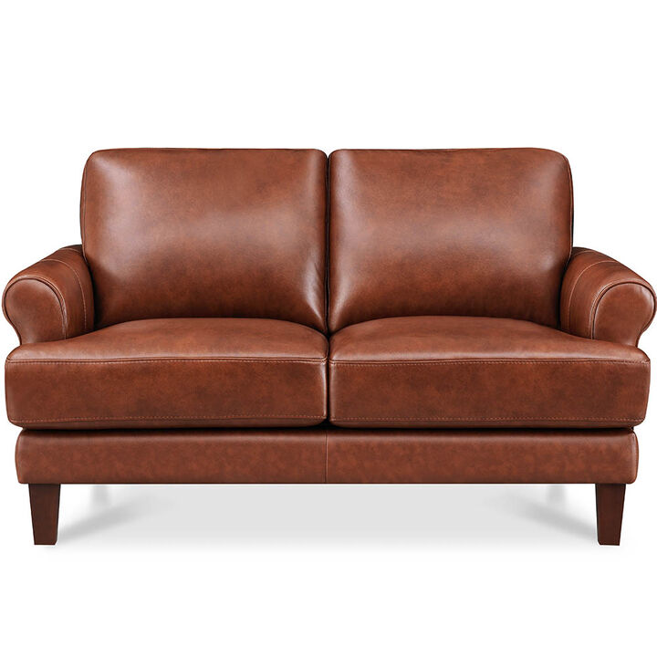Dawn Top Grain Leather Loveseat