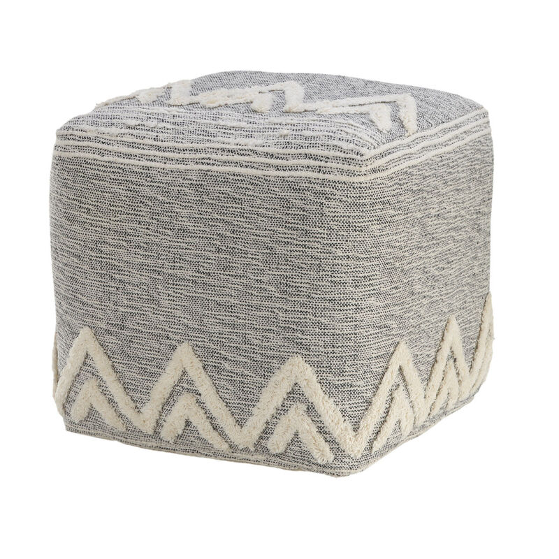 Polyester Ottoman for Living Room, Bedroom, or Lounge Seating