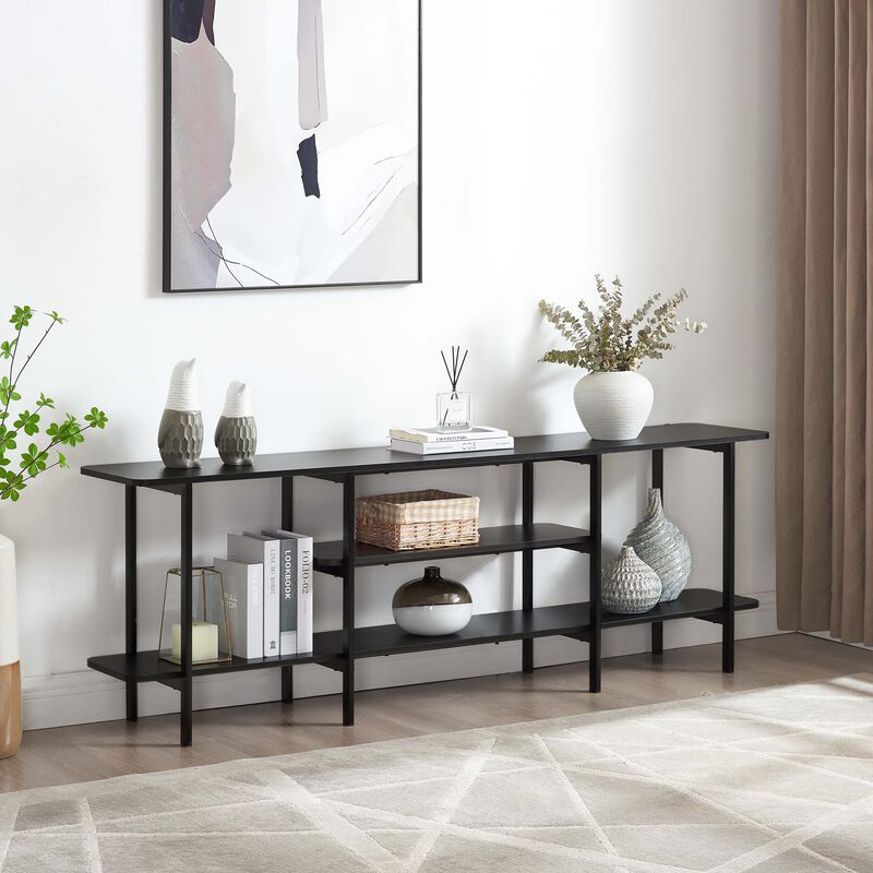 Celine Large Black Console Table