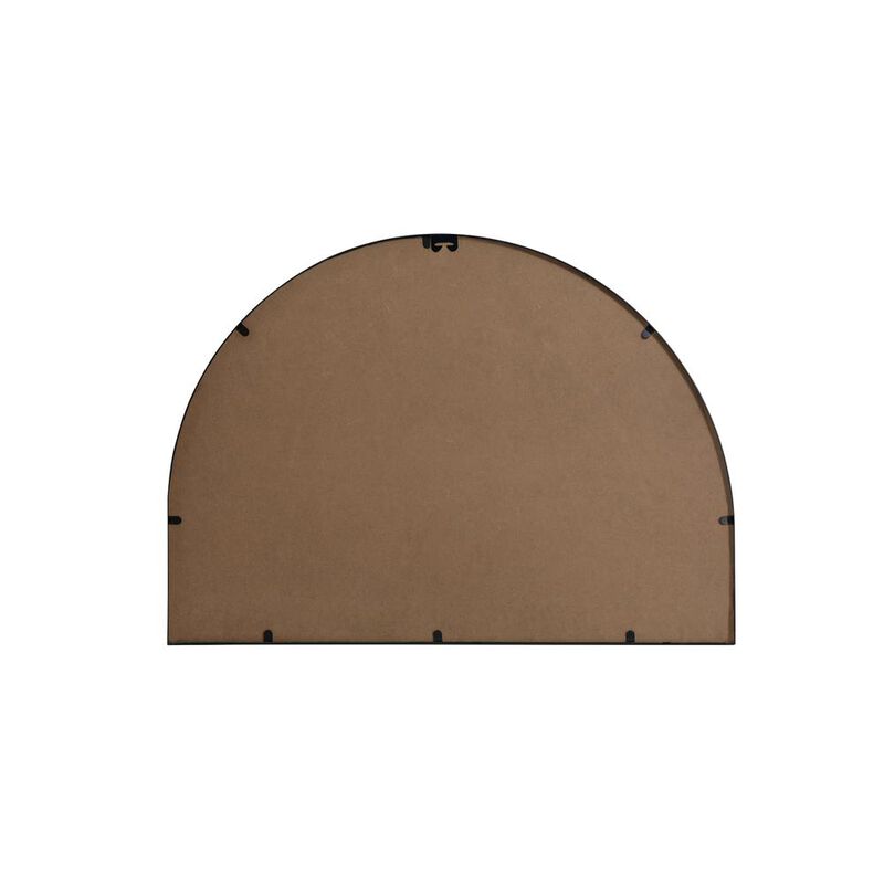 Elegant Decor Metal Frame Arch Mirror 33x24 Inch in Black