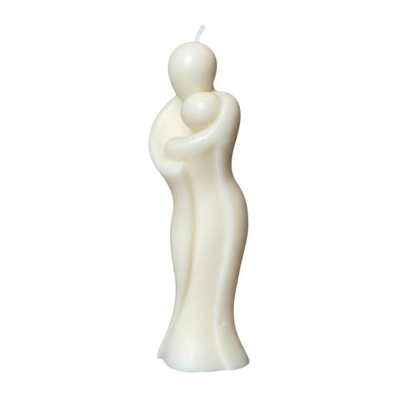 HomeRoots 2" Unscented Mother And Child Dimensional Candle image number 0