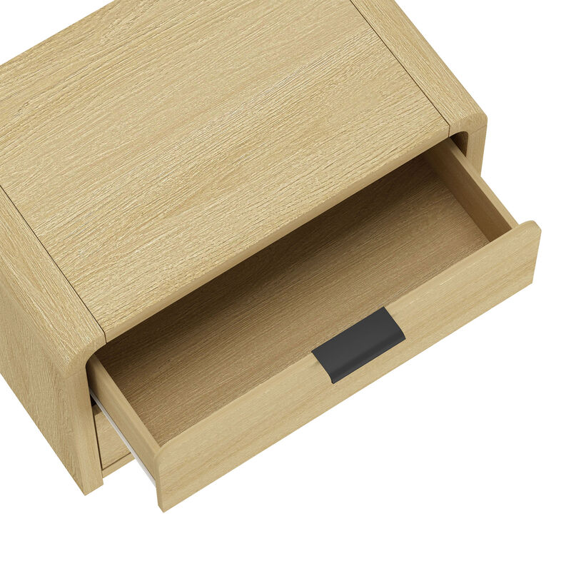 Grace Brown and Black Nightstands (Set of 2)