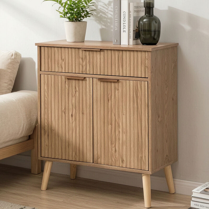 Lewurn Adjustable Shelves Storage Cabinet image number 1