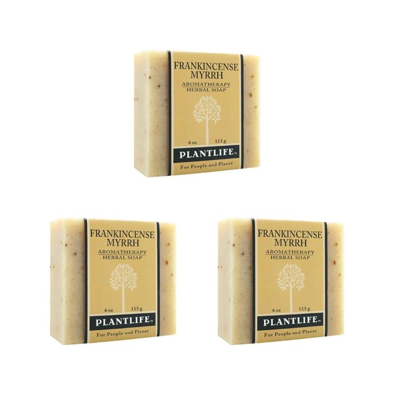 Plantlife Bar Soap - Frankincense Myrrh 3 Pack image number 2