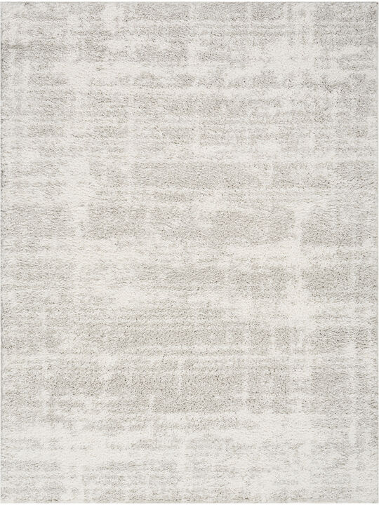 Modern Shag MMD04 Ivory/Gray 3'11" x 5'11" Rug