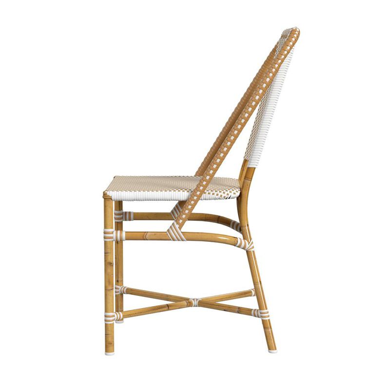 Butler Specialty Tobias 18.5 in. Seat Height Outdoor Rattan and Metal  Dining Side Chair image number 4