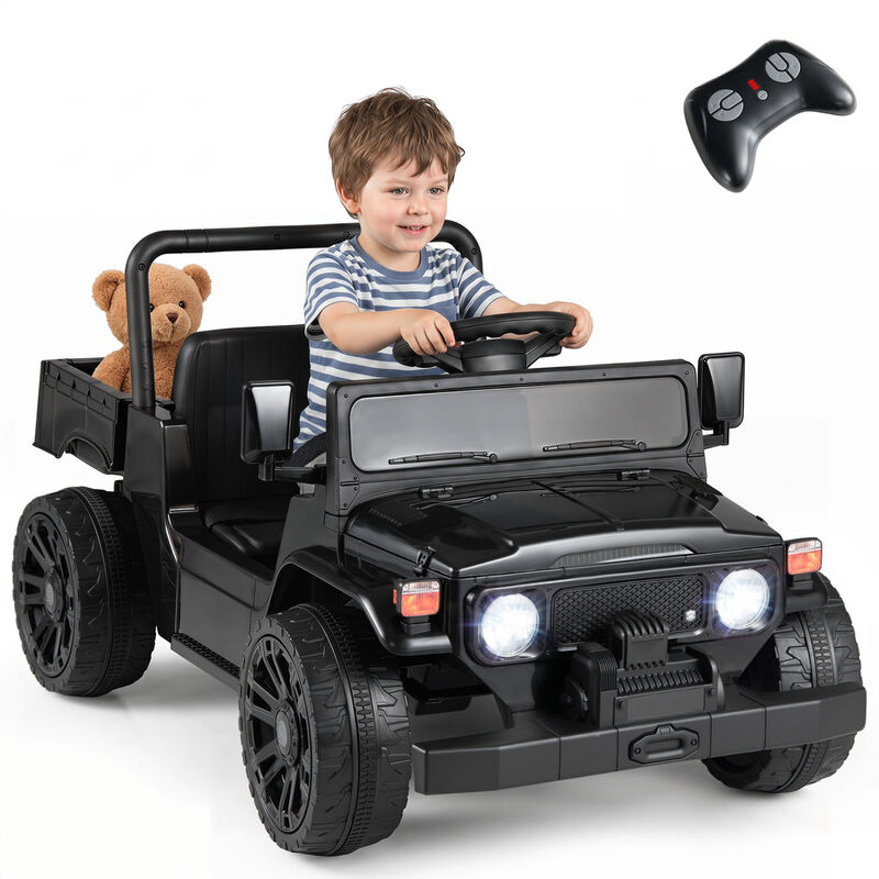 Kids Ride On Truck 12V Electric Vehicle with Dump Bed and Music for Backyard image number 3