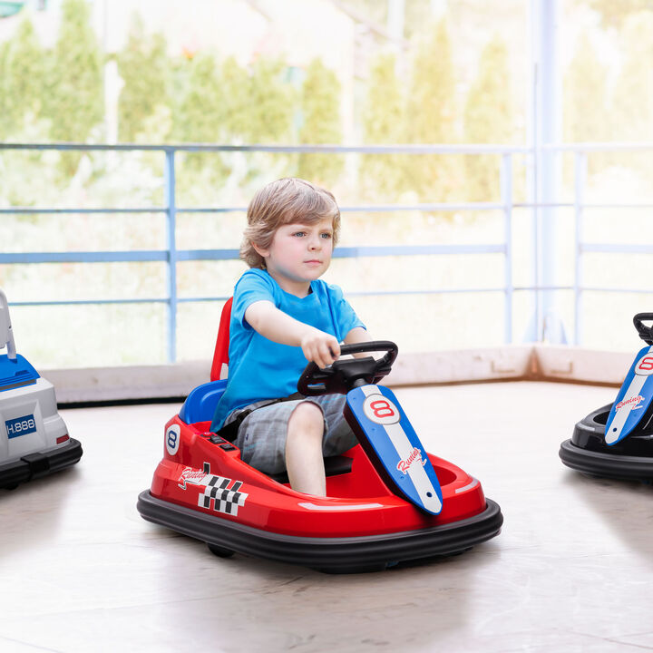 BreeBe Bumper Car for Kids, 360 degree Rotation 6V Electric Ride On Bumper
