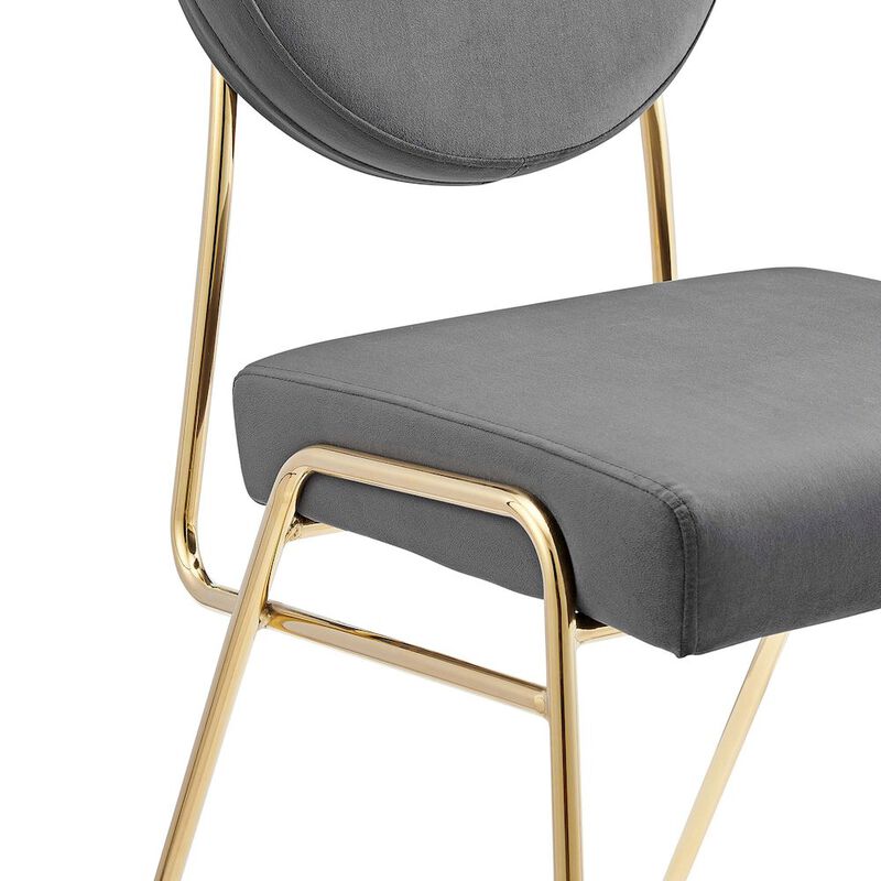 Craft Performance Velvet Dining Side Chairs Set of 2 image number 6