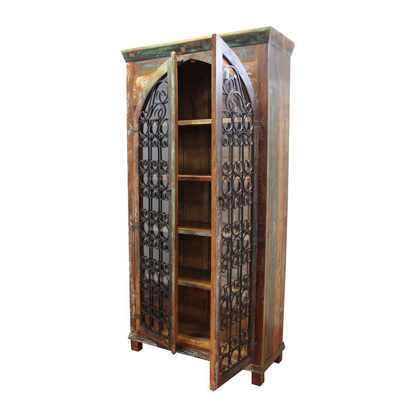 Trinidad Iron Jali Tall Cabinet image number 1