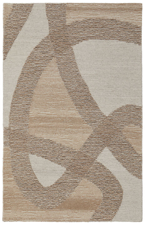 HomeRoots Wool Abstract Hand Tufted Area Rug