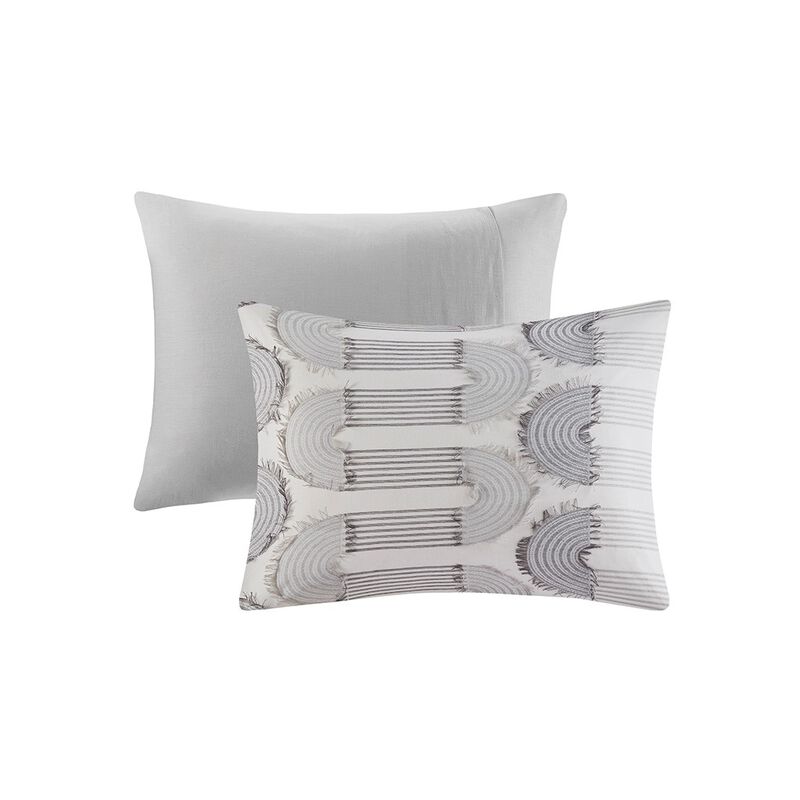 Gracie Mills Jermaine Luxurious Harmony: Clip Jacquard Comforter Set image number 2