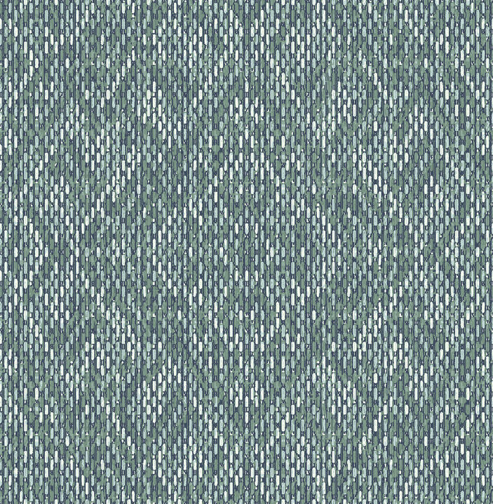 Felix Teal Teal Geometric Wallpaper