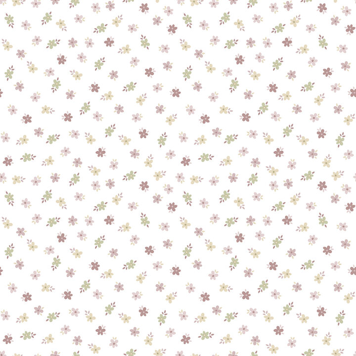 Little Explorers 2 Floral Pink Wallpaper 14844