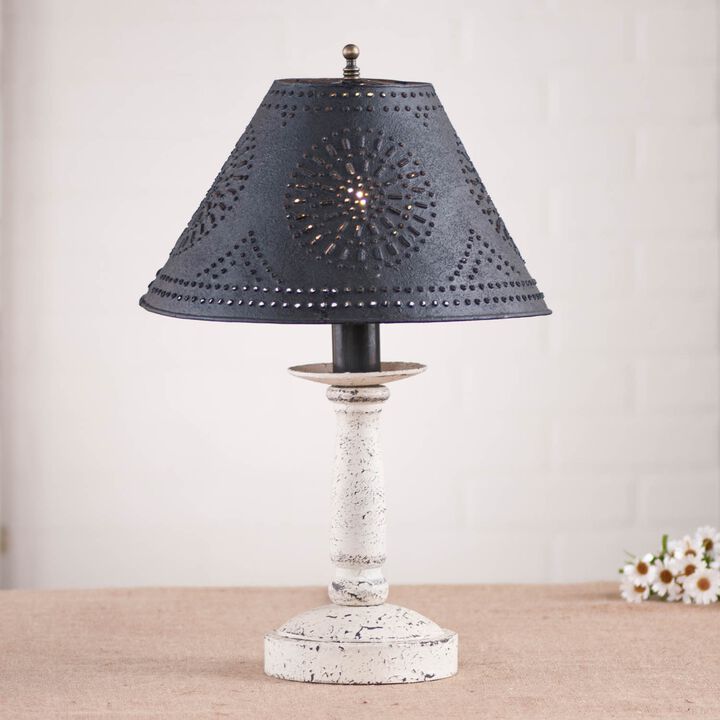 Butcher's Lamp In Americana White With Shade