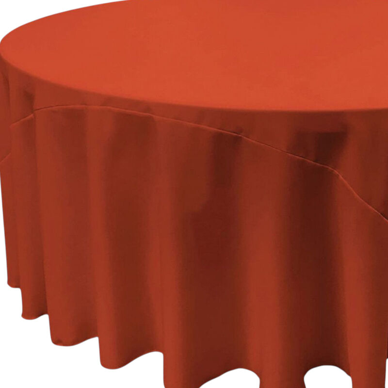Polyester Poplin Round Tablecloth 132 Inch for Banquet and Dining Tables image number 2