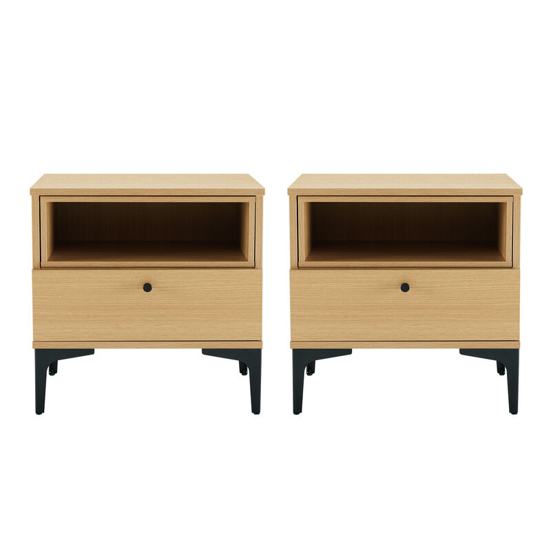 Amara Brown Nightstands (Set of 2) image number 0