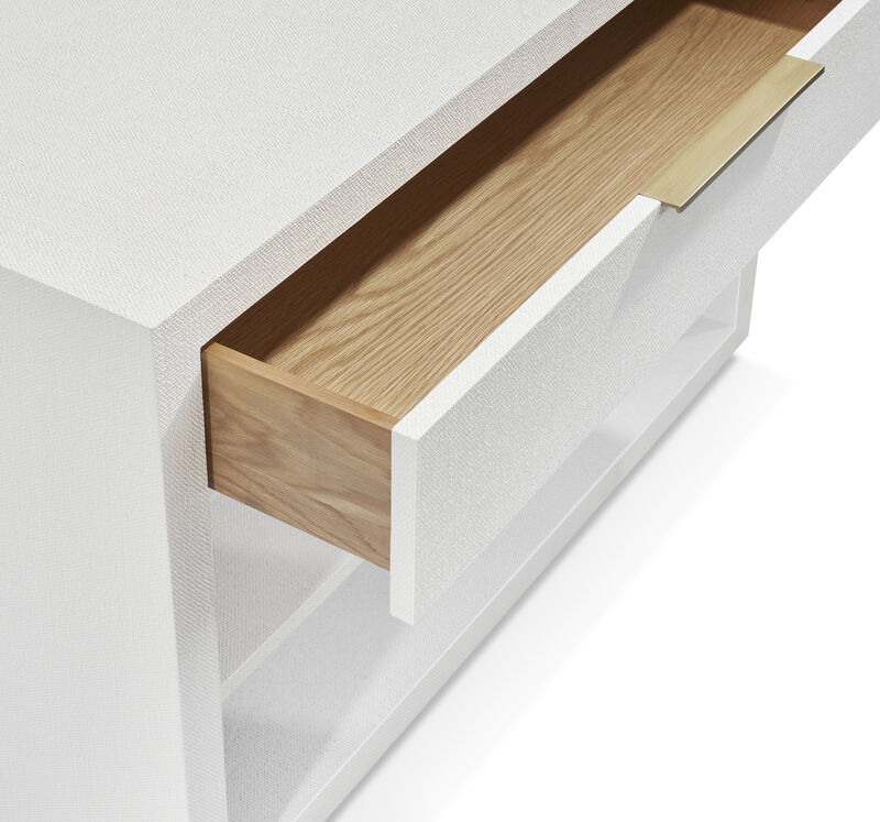 Montaigne Large Bedside Chest - White