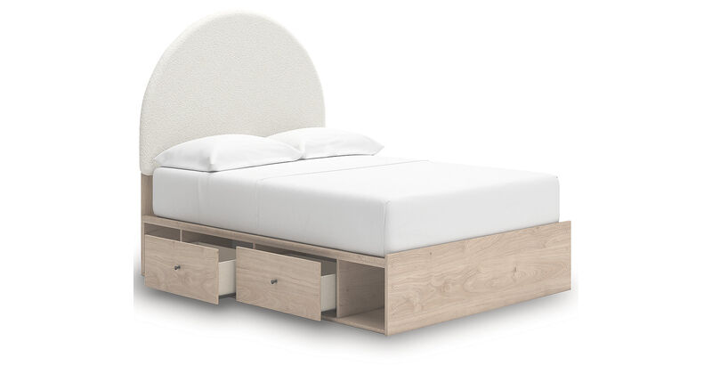 Shapella Full Upholstered Panel Bed with Storage image number 14