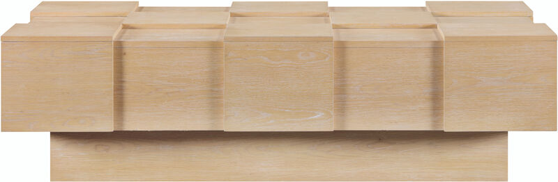 Meridian Furniture Anzio Natural Oak Veneer Coffee Table